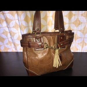 Vintage leather coach purse